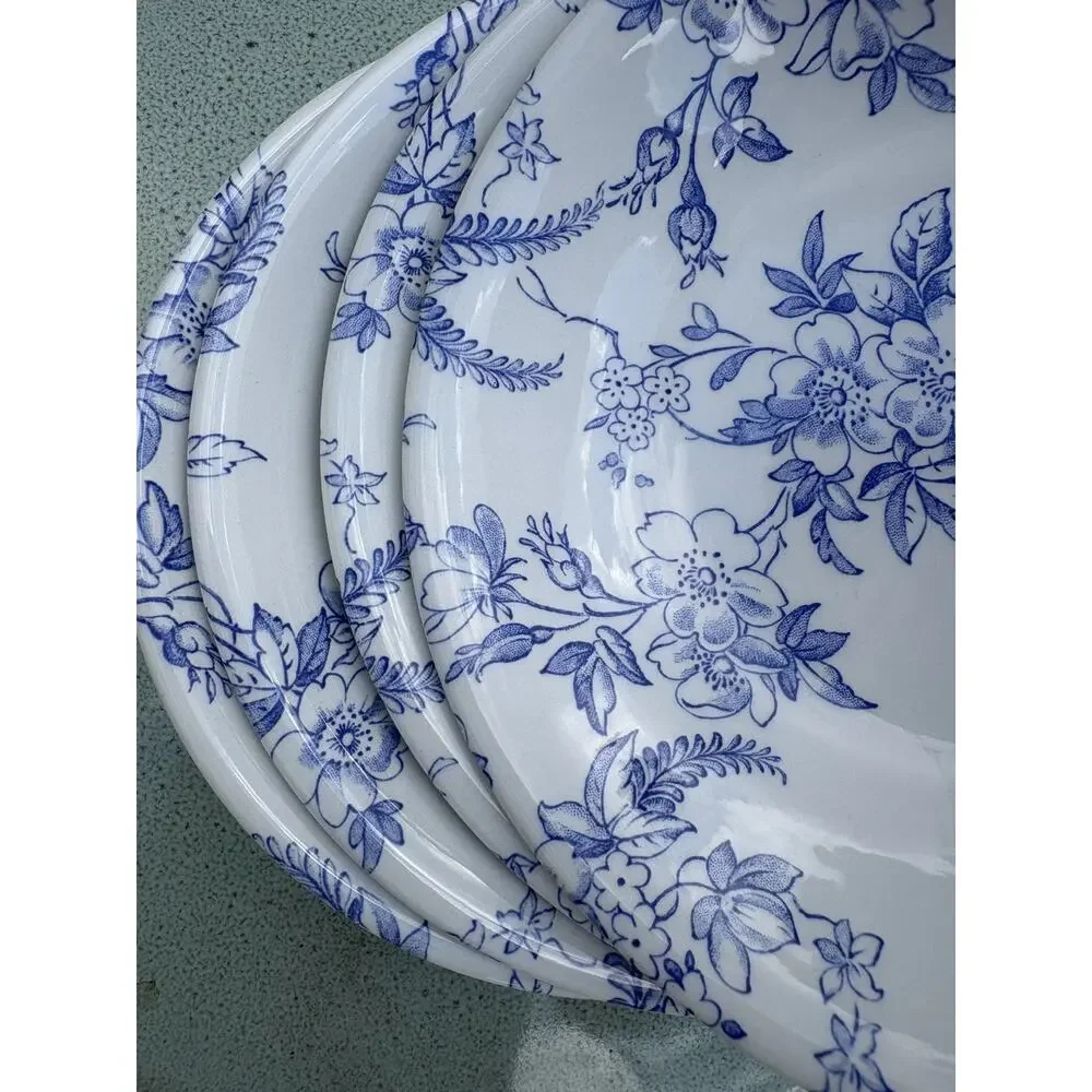 Williams Sonoma-Spode Honeywall White/Blue Cereal/coupe Bowl(s)-2005